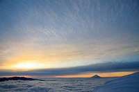 １月５日　明けゆく大空と富士山